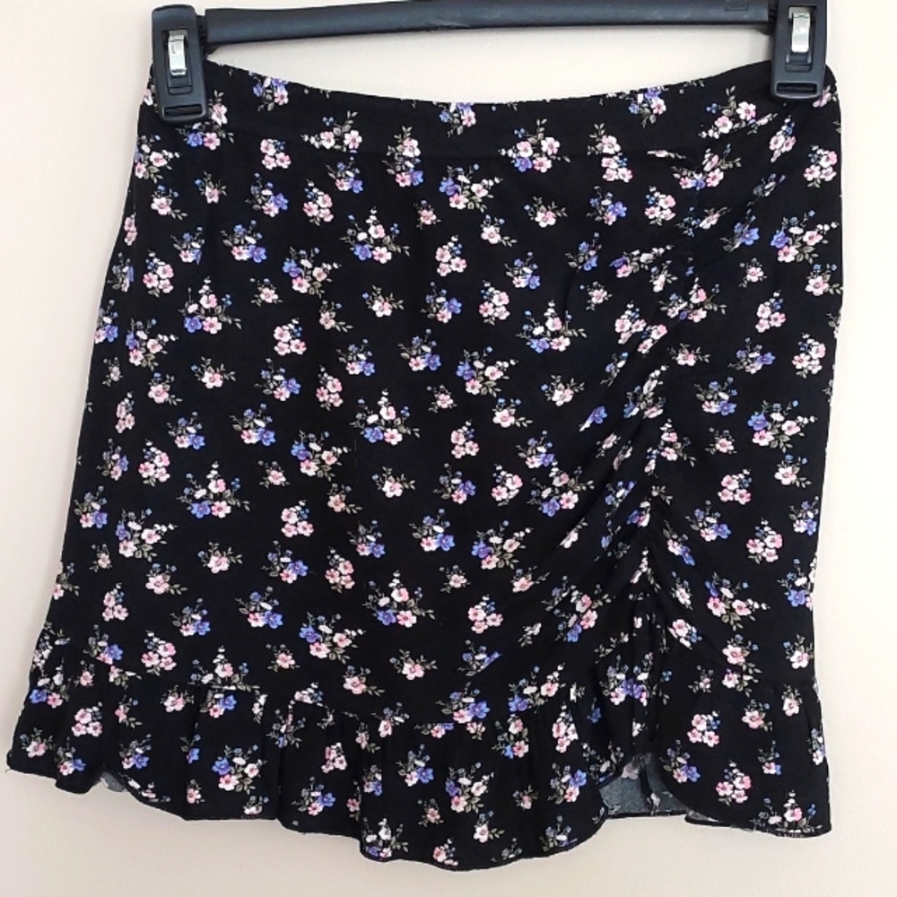 floral print skirt,  L